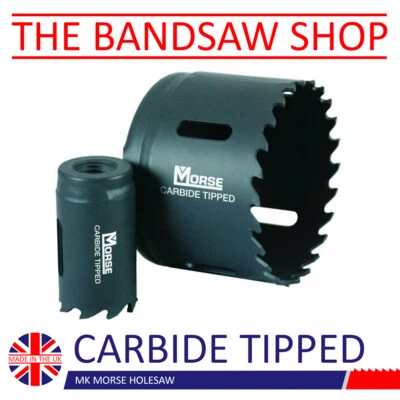 THE BANDSAW SHOP M.K. Morse Holesaw Carbide Tipped Bimetal Wood Metal Plastic Abrasive Cutting