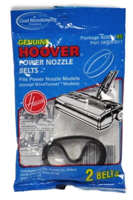 HOOVER VACUUM BELTS FITS POWER NOZZLE BELTS 40201045
