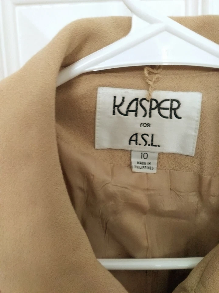 Blazer KASPER ASL Mujer Talla 10 Doble Bolsillos Forrados Foto 3 de 4