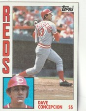 FREE SHIPPING-MINT-1984 Topps Dave Concepcion #55 REDS PLUS BONUS CARDS