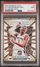 2023 PANINI DONRUSS OPTIC MY HOUSE HOLO #6 VICTOR WEMBANYAMA PSA 9