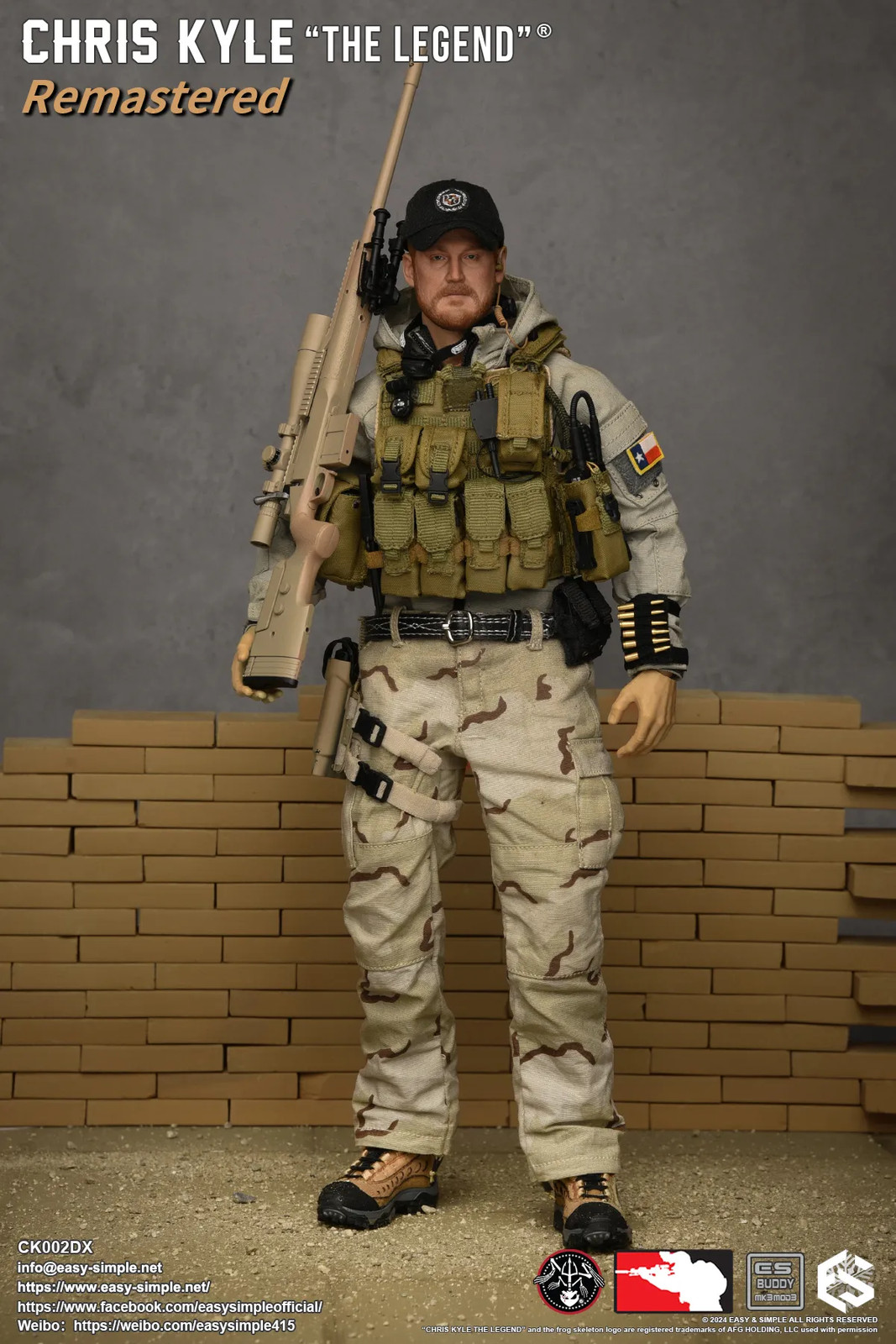 1/6 Scale Chris Kyle "The Legend"® Remastered - Deluxe Version - MINT IN BOX