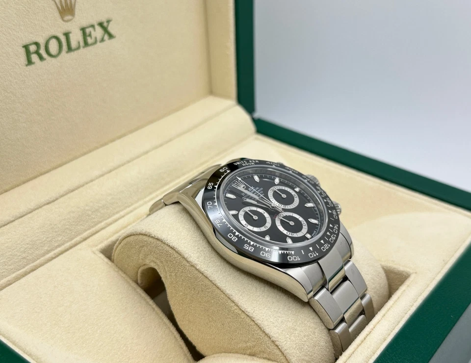 Rolex Daytona Cosmograph 116500LN esfera negra acero inoxidable caja papel Foto 3 de 4