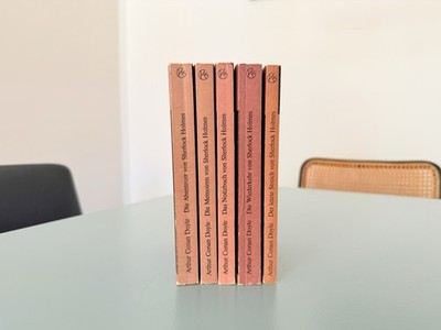 Sherlock Holmes 5 Bände, DDR Ausgabe, Kiepenheuer Verlag