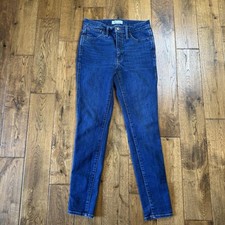 Madewell Jeans 10" High-Rise Skinny Womens Size 27 Dark Wash Stretch Denim