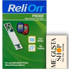 ReliOn Prime Blood Glucose Test Strips, 50 Count me Gusta Sticker