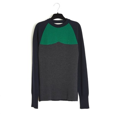 Marni Pull FR38 Tricolor Wool Sweater UK10 US8