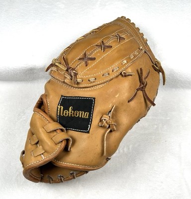 Vintage Nokona N60 First Base Mitt – Right-Hand Throw- Excellent Condition 
