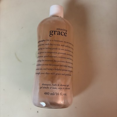 Philosophy Amazing Grace Shampoo,Bath & Shower Gel 480ml/16fl.oz. New 