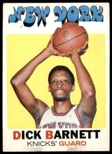 1971 TOPPS DICK BARNETT 17 EXMT BASKETBALL NEW YORK KNICKS