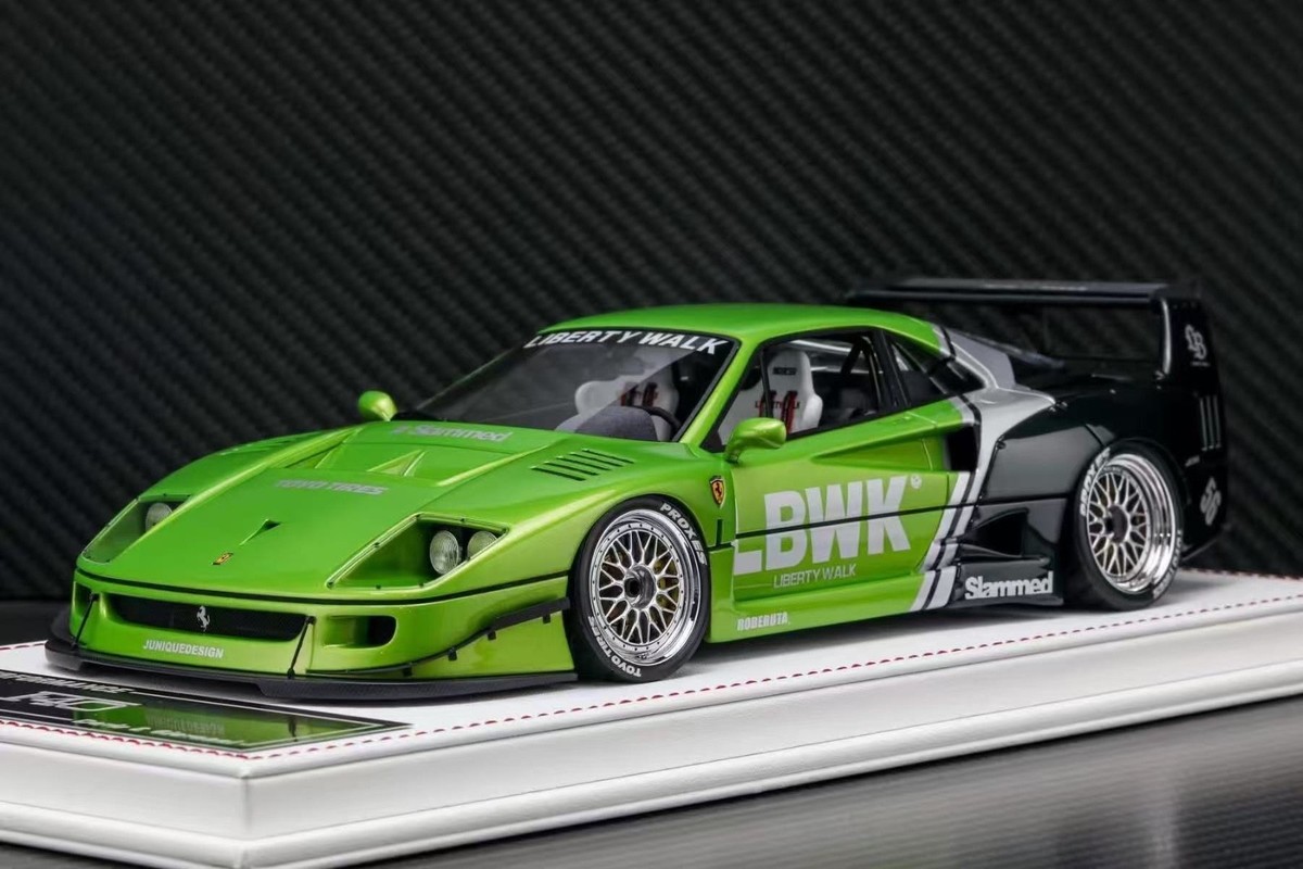 Ferrari F40 LBWK (Green/ Black) [Davis & Giovanni] 1:18 scale | eBay