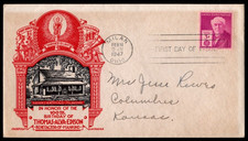SC# 945 FDC, Thomas Edison - LW Staehle cachet, rear flap closed