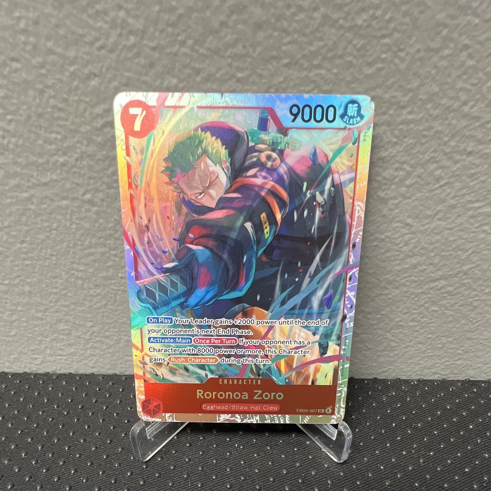 Roronoa Zoro EB04-007 SR Adventure on Kami's Island One Piece Foil Near Mint