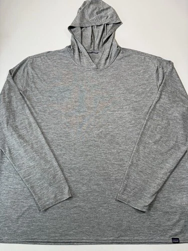 Patagonia Capilene Hoodie Mens 3XL Gray Cool Daily Performance Stretch Pullover
