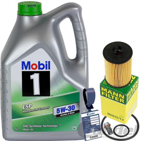 MANN-ÖLFILTER+MOBIL 5W30 ÖL Passend FüR Mercedes A Klasse W169 B Klasse W245-image