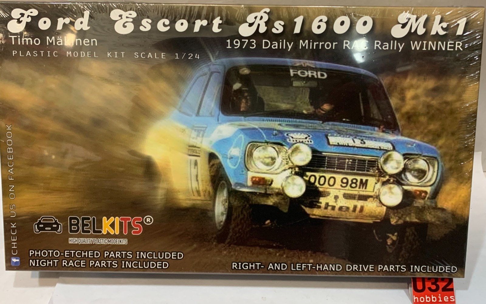 BELKITS BEL-006 KIT 1/24 FORD ESCORT MKI RS 1600 1973 WINNER RAC RALLY R.CLARK