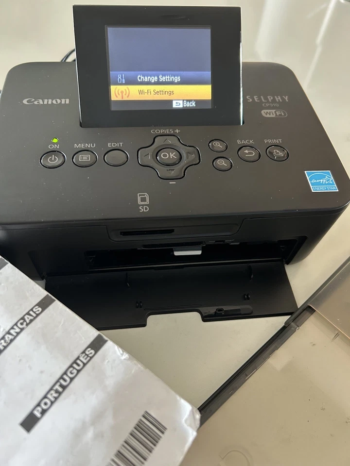 Impresora fotográfica digital compacta Canon SELPHY CP910 impresión Wi-Fi - negra  Foto 3 de 4