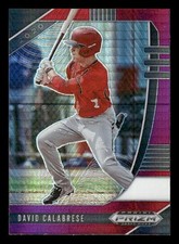 2020 Panini Prizm Draft Picks #PDP82 David Calabrese Hyper Red and Purple