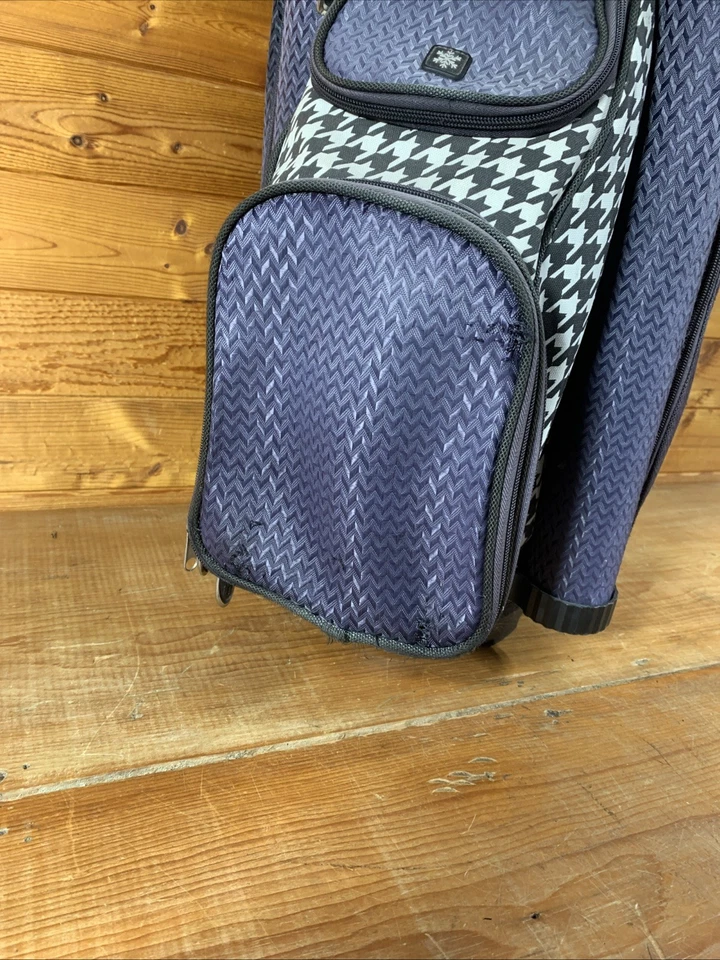 Bolsa de carro de golf RJ con estampado de pata de gallo de 14 longitud completa con cubierta de lluvia Foto 4 de 4