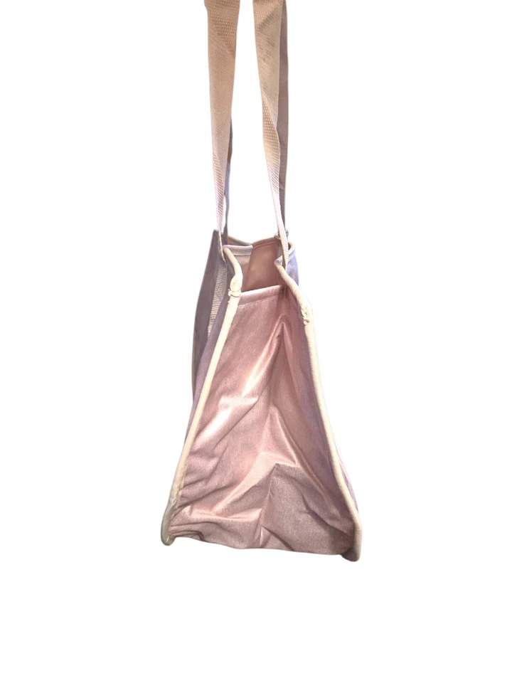 Thirty One NEW Rose Blush Metallic Extra Large Round Utility Tote 18.5"X14"X8" - Image 4 of 4