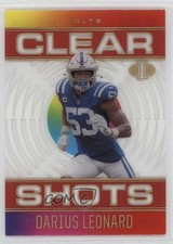 2021 Panini Illusions Clear Shots Red 48/149 Shaquille Leonard Darius #CS-5 0q3