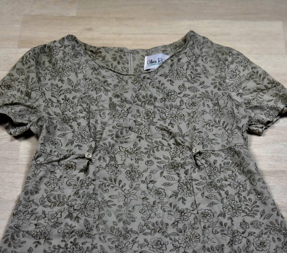 Maxi Vestido Olivia Rose Midi Años 90 Floral Cottagecore Pradera Grunge Perla 8 De Colección Foto 2 de 4