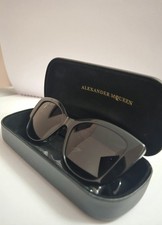 AUTHENTIC ALEXANDER MCQUEEN BLACK SUNGLASSES AM0347S BRAND NEW