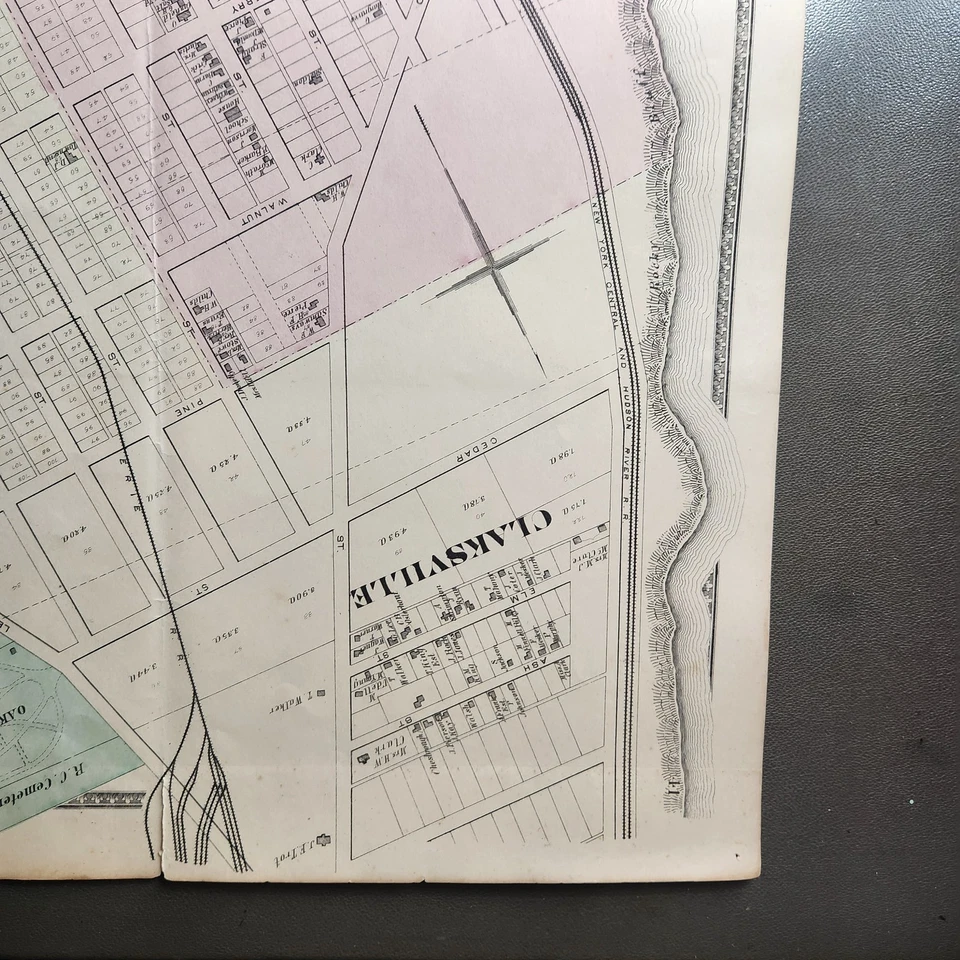 Vintage 1885 Niagara Falls Map Goat Island New York Historic Street Plan Rare - Image 4 of 4