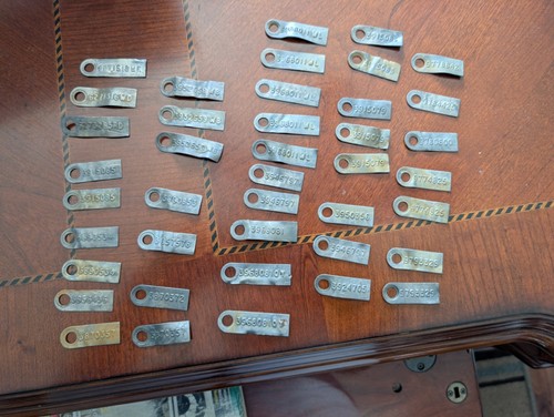 Assortment Muncie Transmission Part Number Tags $40 Each Chevrolet Pontiac Z/28