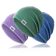 Winter Warm Beanie Hat for Men Women Unisex Knit Cuffed Hat for Cold Weather