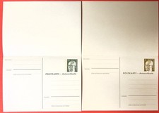 2 Antwort Postkarten 70er Jahre Bundespost Berlin Heinemann 8, 25, Pfennig3