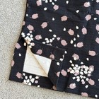 / LOFT Black Floral Print Skirt Cotton Blend Side Slits Office Summer Spring US8 — photo 2