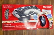 NEW NIB Microsoft Wireless Optical Desktop 5000 Keyboard Wireless Mouse Digital