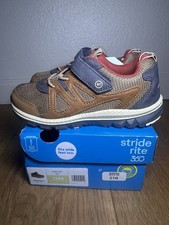 Stride Rite 360 Artin 4.0 Tan Sneakers Boys Size 12M Little Kids Washable Brown