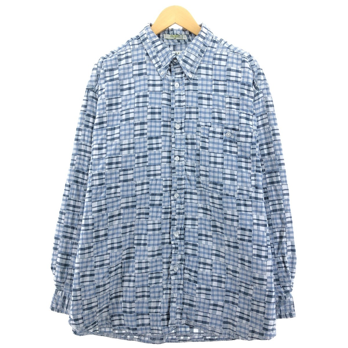 Used Orvis patchwork long-sleeved button-down che… - image 1