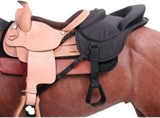 Tough 1 Ride - Behind Tandem Saddle for Western 10, black