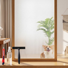 17.5x78.7" Frosted Window Film Privacy Static Cling Decorative Bathroom Anti-UV