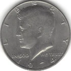 1974-P 50 cent, Kennedy half dollar, Circulated (U.S. COIN, MONEY, COLLECTIBLE)