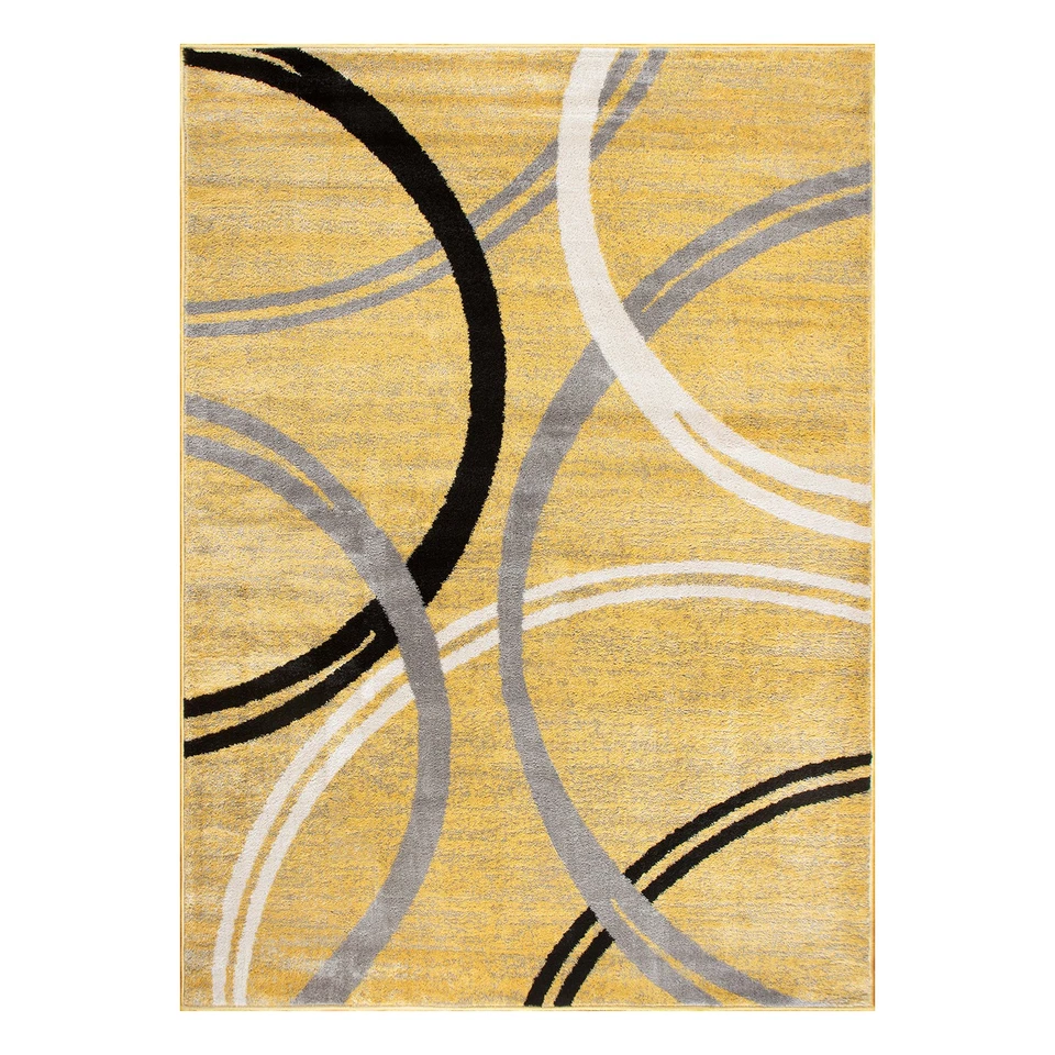 Rugshop Area Rug Modern Abstract Circles Design Rugs for Living Room Bedroom Rug - Image 2 of 4