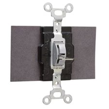 Legrand 1256L Wall Switch, 2-Pole, Side Wiring, Black