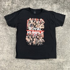 WWE Royal Rumble Shirt Mens XL Black 2020 Houston Wrestling Event Tee Authentic