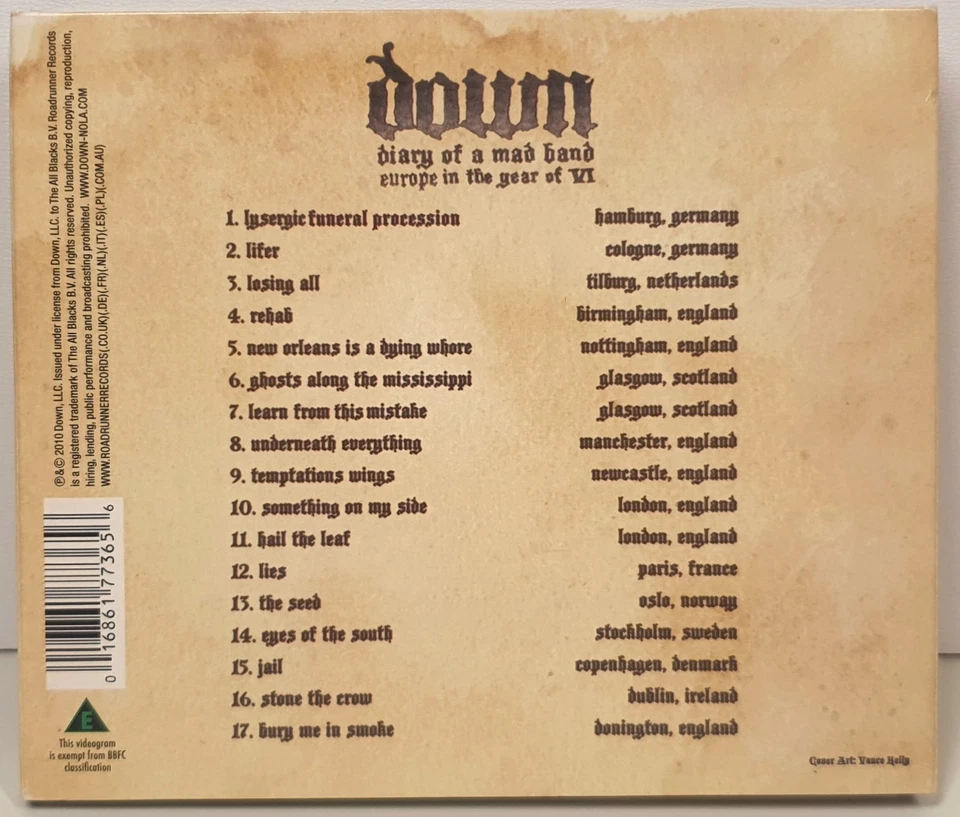 2 CDs + DVD - Down - Diary of a Mad Band (Live 2010) - Bild 2 von 4