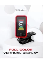 D'Addario Cello Tuner & Bass Tuner - Eclipse Headstock Tuner - Clip On Tuner