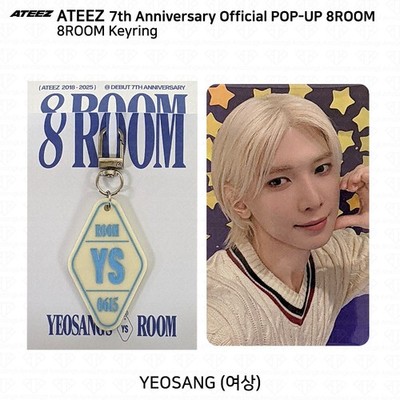 ATEEZ 7th Anniversary Official POP-UP 8ROOM Keyring Gacha Zone