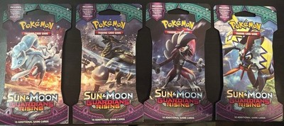 SUN & MOON GUARDIANS RISING SLEEVED BOOSTER PACK ART SET - (4)