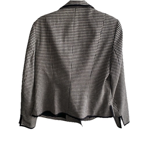 Talbots Hahnentritt Blazer Jacke Damen 10 Wolle Seide Poly Mischung Vintage - Bild 3 von 15