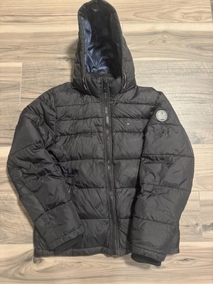Tommy Hilfiger Men's Dark Blue Padded Full Zip Coat Jacket Size L