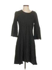 H By Halston Women Black Casual Dress 4 Petites