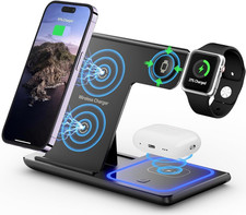 3 in 1 Wireless Charger Charging Station, Wireless Charger Stand for Iphone17 16