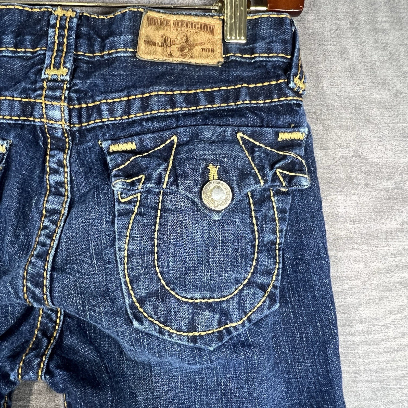 True Religion Billy Big T Blue Jeans  Size 14 Boot Cut Stitching (27x25) thumbnail 17
